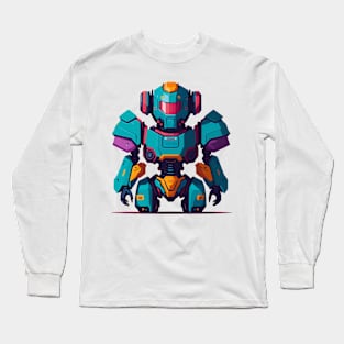 Cute Robot Long Sleeve T-Shirt